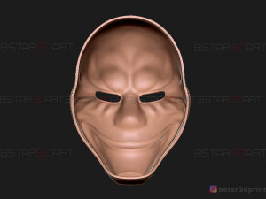 dallas mask - payday 2 mask - halloween cosplay mask 3d print model Modello di stampa 3D