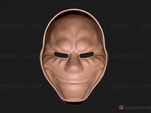 dallas mask - payday 2 mask - halloween cosplay mask 3d print model 3D Print Model