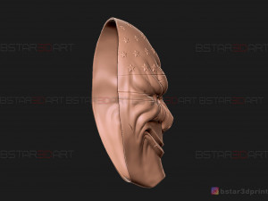 dallas mask - payday 2 mask - halloween cosplay mask 3d print model Modello di stampa 3D