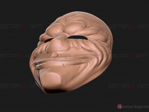 dallas mask - payday 2 mask - halloween cosplay mask 3d print model Modello di stampa 3D