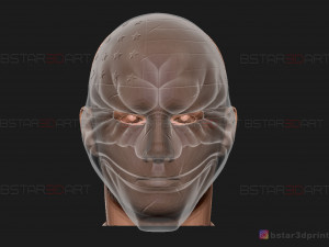 dallas mask - payday 2 mask - halloween cosplay mask 3d print model Modello di stampa 3D
