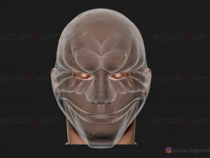 dallas mask - payday 2 mask - halloween cosplay mask 3d print model 3D Print Model