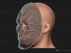 dallas mask - payday 2 mask - halloween cosplay mask 3d print model Modello di stampa 3D