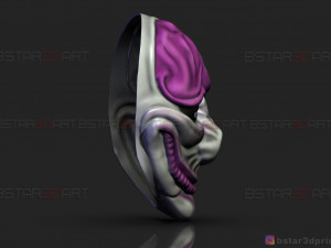 hoxton mask - payday 2 mask - halloween cosplay mask 3d print model Modelo de impresión 3D