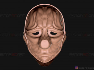 hoxton mask - payday 2 mask - halloween cosplay mask 3d print model Modelo de impresión 3D