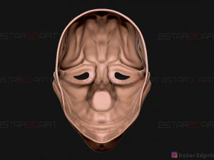 hoxton mask - payday 2 mask - halloween cosplay mask 3d print model 3D Print Model