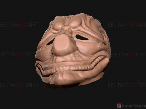hoxton mask - payday 2 mask - halloween cosplay mask 3d print model Modelo de impresión 3D