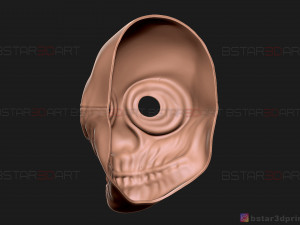wolf mask - payday 2 mask - halloween cosplay mask 3d print model Modèles 3D en vedette