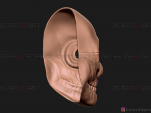 wolf mask - payday 2 mask - halloween cosplay mask 3d print model Modèles 3D en vedette