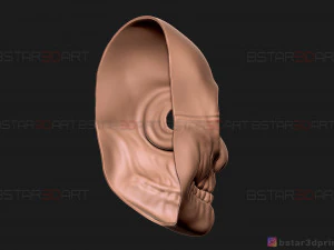 wolf mask - payday 2 mask - halloween cosplay mask 3d print model 3D Print Model