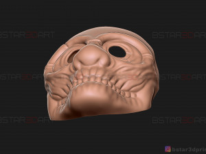 wolf mask - payday 2 mask - halloween cosplay mask 3d print model Modèles 3D en vedette