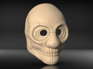 wolf mask - payday 2 mask - halloween cosplay mask 3d print model 3D Print Model