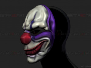 chains mask - payday 2 mask - halloween cosplay mask Modello di stampa 3D