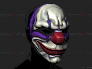 chains mask - payday 2 mask - halloween cosplay mask Modello di stampa 3D