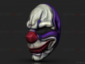 chains mask - payday 2 mask - halloween cosplay mask Modello di stampa 3D