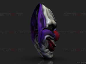 chains mask - payday 2 mask - halloween cosplay mask Modello di stampa 3D