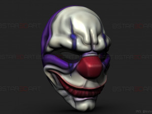 chains mask - payday 2 mask - halloween cosplay mask Modello di stampa 3D