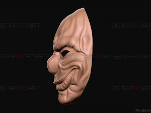 chains mask - payday 2 mask - halloween cosplay mask Modello di stampa 3D