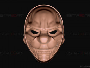 chains mask - payday 2 mask - halloween cosplay mask Modello di stampa 3D