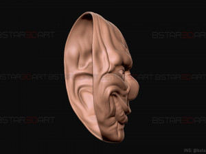 chains mask - payday 2 mask - halloween cosplay mask Modello di stampa 3D