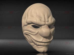 chains mask - payday 2 mask - halloween cosplay mask Modello di stampa 3D