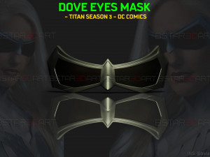 dove eyes mask - titans ss3 - dc comics 3d print model 3D Print Model