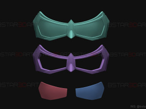 dove eyes mask - titans ss3 - dc comics 3d print model Model do druku 3D
