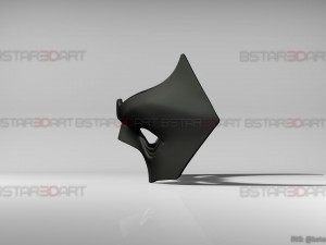 nightwing eyes mask - titans season 3 - dc comics cosplay 3d print model Modello di stampa 3D