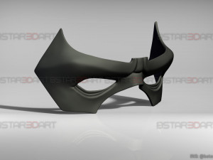 nightwing eyes mask - titans season 3 - dc comics cosplay 3d print model Modello di stampa 3D