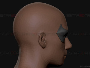 nightwing eyes mask - titans season 3 - dc comics cosplay 3d print model Modello di stampa 3D