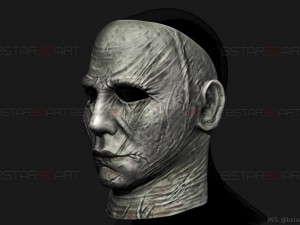 michael myers mask - dead by daylight - friday 13th - halloween cosplay Modelo de Impressão 3D