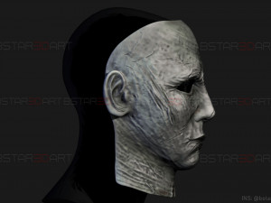 michael myers mask - dead by daylight - friday 13th - halloween cosplay Modelo de Impressão 3D