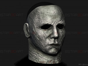 michael myers mask - dead by daylight - friday 13th - halloween cosplay Modelo de Impressão 3D