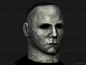 michael myers mask - dead by daylight - friday 13th - halloween cosplay 3D Print Model