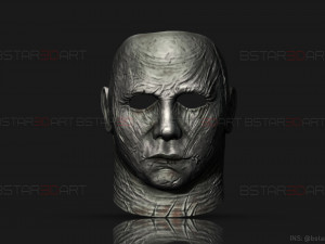 michael myers mask - dead by daylight - friday 13th - halloween cosplay Modelo de Impressão 3D