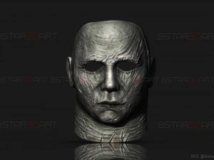 michael myers mask - dead by daylight - friday 13th - halloween cosplay 3D Print Model