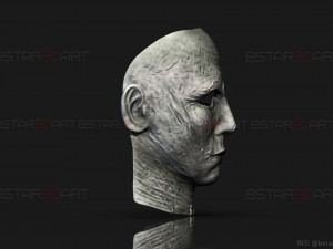 michael myers mask - dead by daylight - friday 13th - halloween cosplay Modelo de Impressão 3D