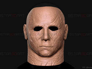 michael myers mask - dead by daylight - friday 13th - halloween cosplay Modelo de Impressão 3D