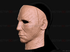 michael myers mask - dead by daylight - friday 13th - halloween cosplay Modelo de Impressão 3D