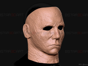 michael myers mask - dead by daylight - friday 13th - halloween cosplay Modelo de Impressão 3D