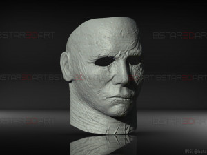 michael myers mask - dead by daylight - friday 13th - halloween cosplay Modelo de Impressão 3D