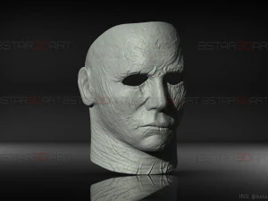 michael myers mask - dead by daylight - friday 13th - halloween cosplay 3D Print Model
