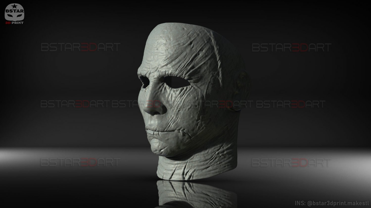 michael myers mask - dead daylight - friday 13th - halloween 3D Print Model in Toys 3DExport