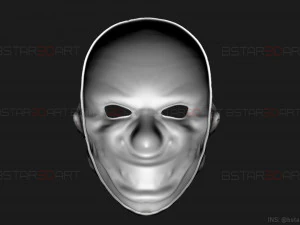 zombie bloody clown mask - scary halloween cosplay 3d print model 3D Print Model