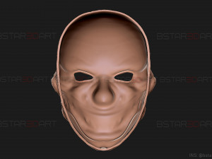 zombie bloody clown mask - scary halloween cosplay 3d print model 3D प्रिंट मॉडल