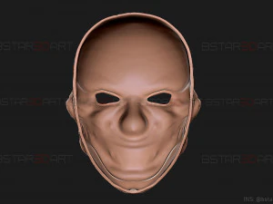 zombie bloody clown mask - scary halloween cosplay 3d print model 3D Print Model