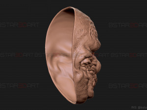 zombie bloody clown mask - scary halloween cosplay 3d print model 3D प्रिंट मॉडल