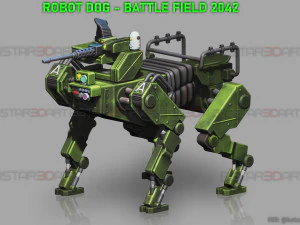 robot dog - battle field 2042 - high quality model 3D Print Model