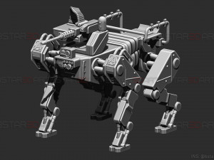 robot dog - battle field 2042 - high quality model 3D 프린트 모델