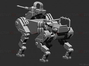 robot dog - battle field 2042 - high quality model 3D 프린트 모델